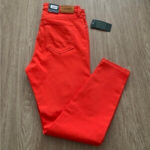 Lauren Ralph Lauren Women’s Vibrant Orange Skinny Ankle Jeans